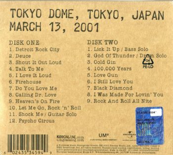 KISS - Off The Soundboard-Tokyo 2001 (Live) (Album Review)