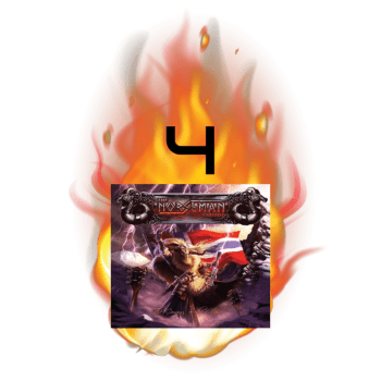 the Norseman Company CD cover in flames