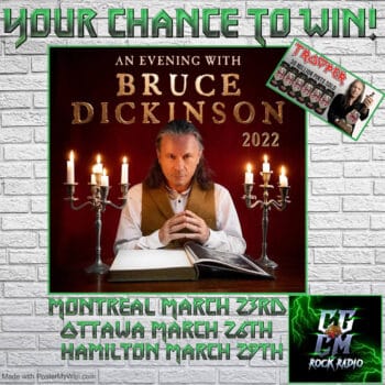 AN EVENING WITH BRUCE DICKINSON (Win Tickets)