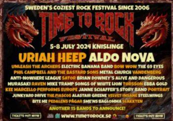 TIME TO ROCK - Second Band Reveal 2024 (Festival News)